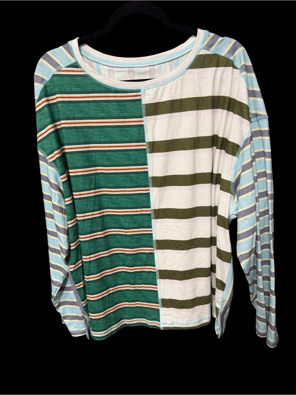 Women’s size XXL T-shirt multicolored striped
